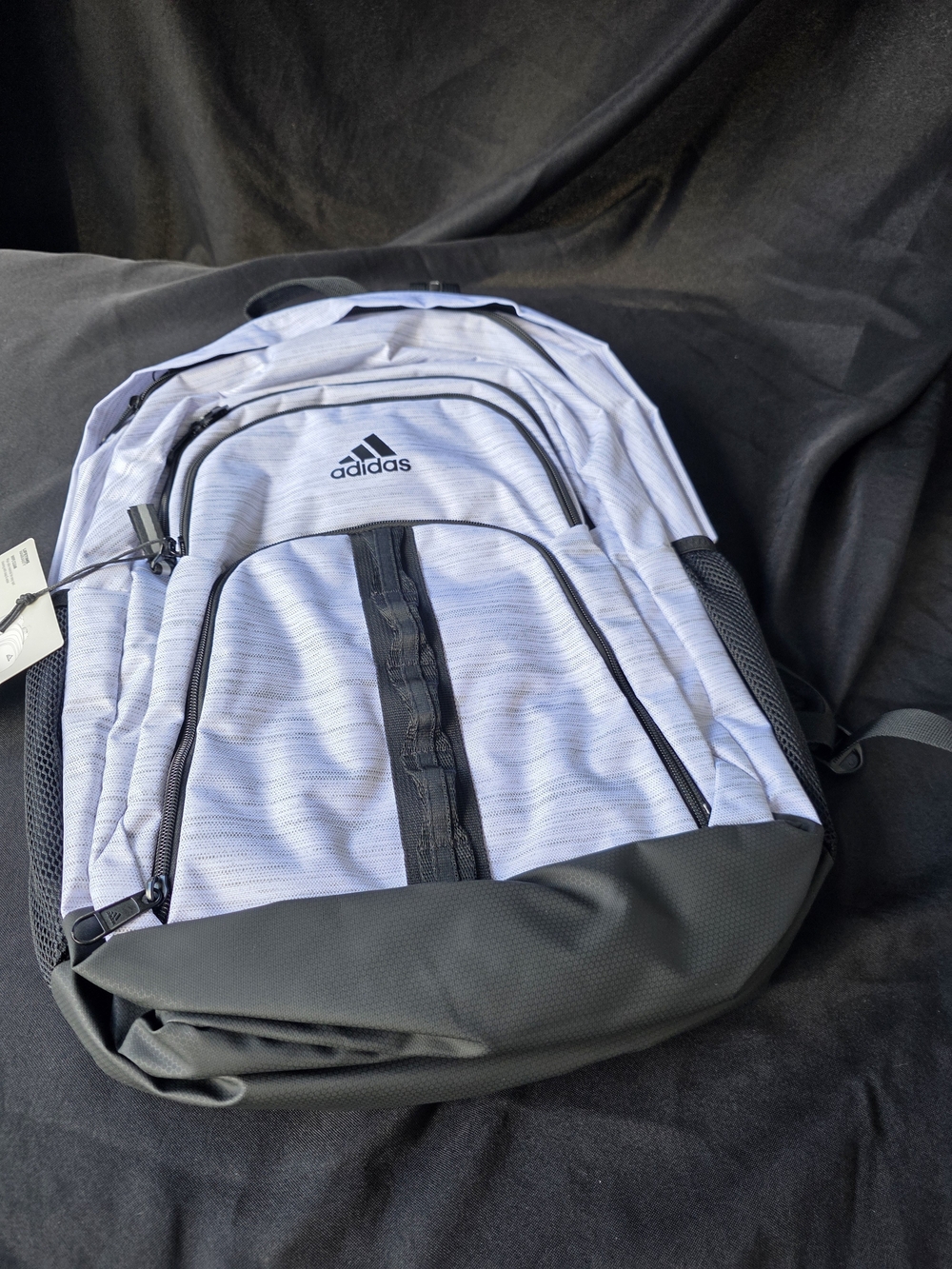 Adidas Men’s Light Gray and Black Backpack